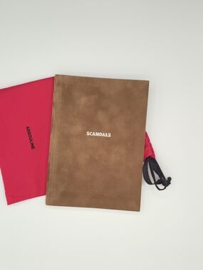 Real Suede Cover Notebook Journal By Assouline – New, Slipcover Incl.